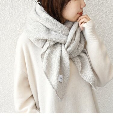 【WEB限定】SHIPS any:〈手洗い可能〉フラッフィー ニュアンス カラー ストール