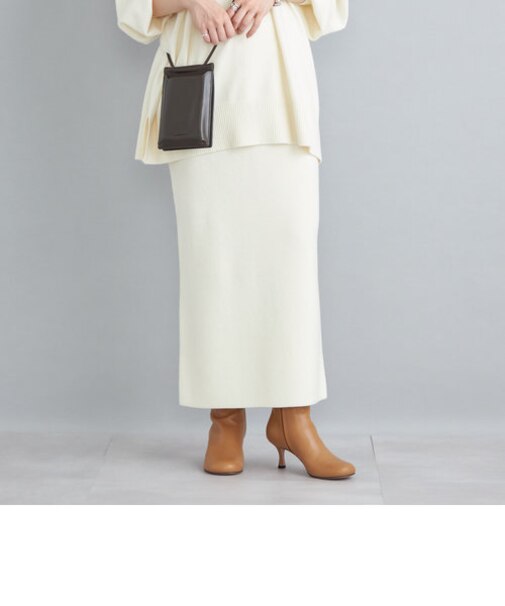 〈手洗い可能〉ケアフリー加工 ウール ニット タイトスカート◇