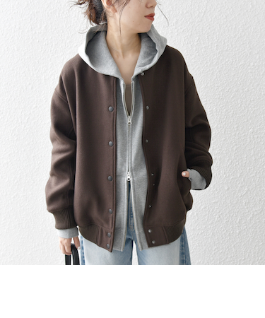 【WEB限定】SHIPS any: バーシティ ジャケット 24FW