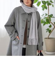 ソリッド カシミヤ ストール