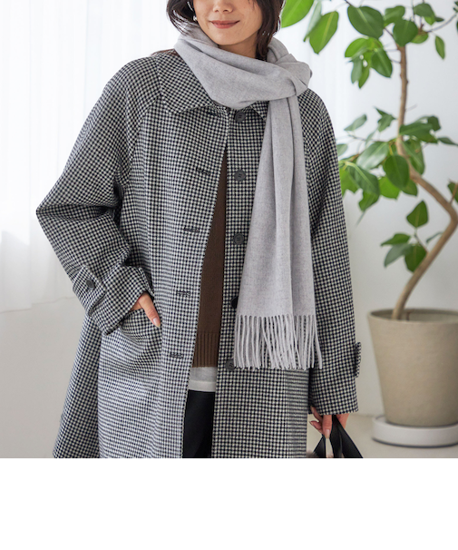 ソリッド カシミヤ ストール