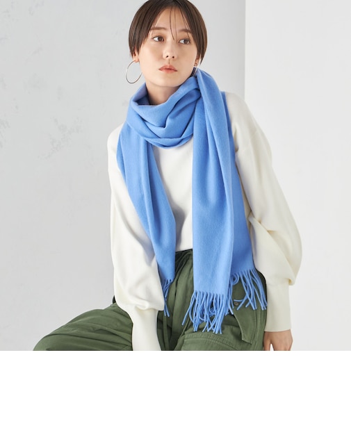 ソリッド カシミヤ ストール