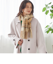 《一部追加予約》チェック カシミヤ ストール