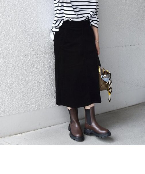 SHIPS any:〈ウォッシャブル〉コーデュロイ イージー タイト スカート