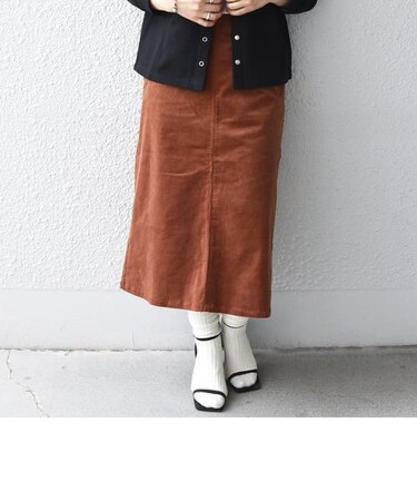 SHIPS any:〈ウォッシャブル〉コーデュロイ イージー タイト スカート