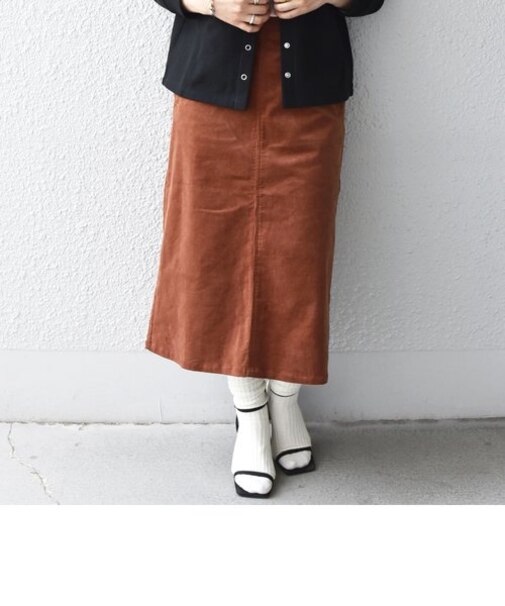 SHIPS any:〈ウォッシャブル〉コーデュロイ イージー タイト スカート