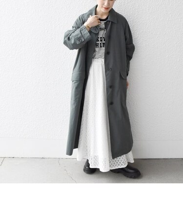 SHIPS any:〈撥水〉キルト ライナー バルカラー コート