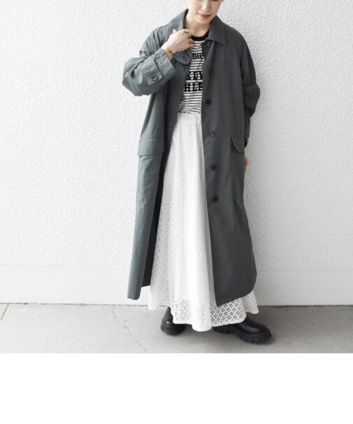 SHIPS any:〈撥水〉キルト ライナー バルカラー コート