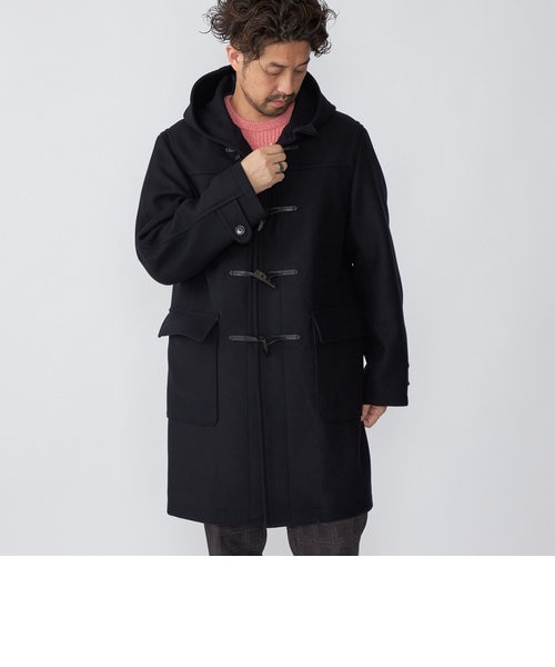 SHIPS: スーパー140'S メリノウール メルトン ダッフルコート 22FW