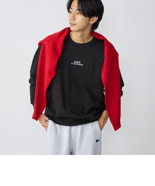 *SHIPS: STYLISH STANDARD ロゴ 刺繍 スウェット