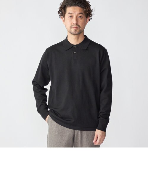 SHIPS: 〈ウォッシャブル〉12GG テックウール ニット ポロシャツ