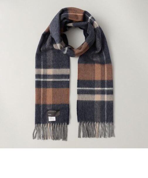 BEGG: ウール/アンゴラ チェック マフラー