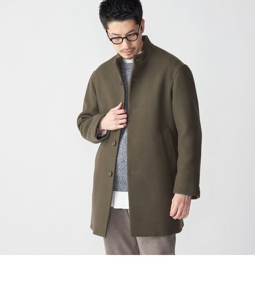SHIPS: リラックスフィット ウール ライト メルトン スタンドカラー