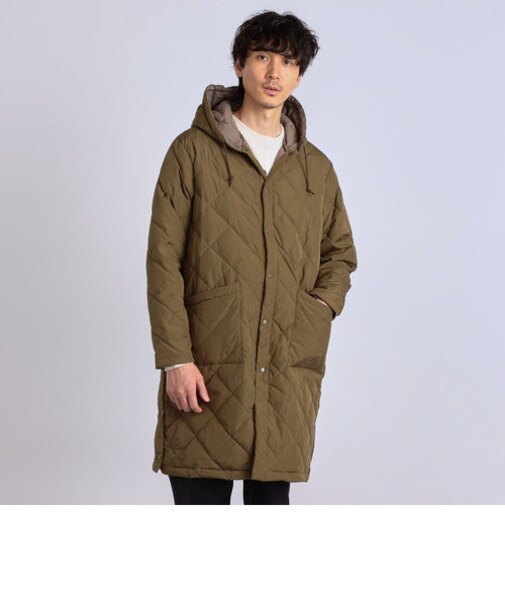 【SHIPS any 別注】TAION: キルティング フード ダウン コート◇