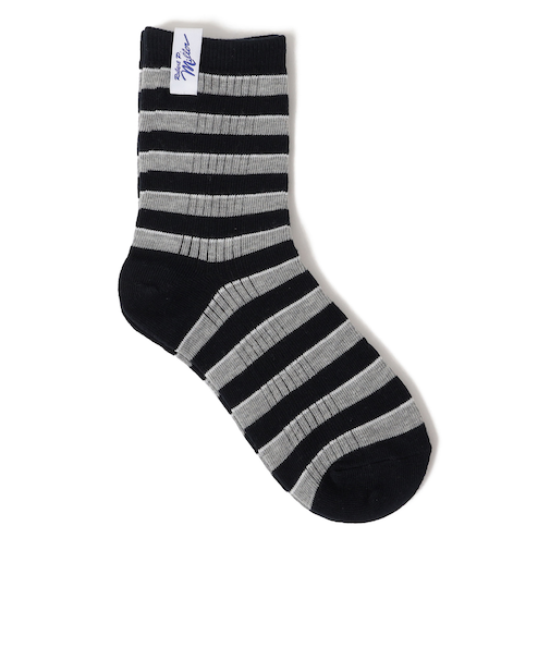 Robert P.Miller: ボーダー リブ ソックス