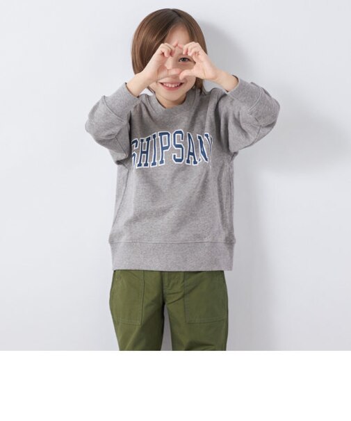 【SHIPS any別注】Champion: エニィ プリント スウェット<KIDS>◇