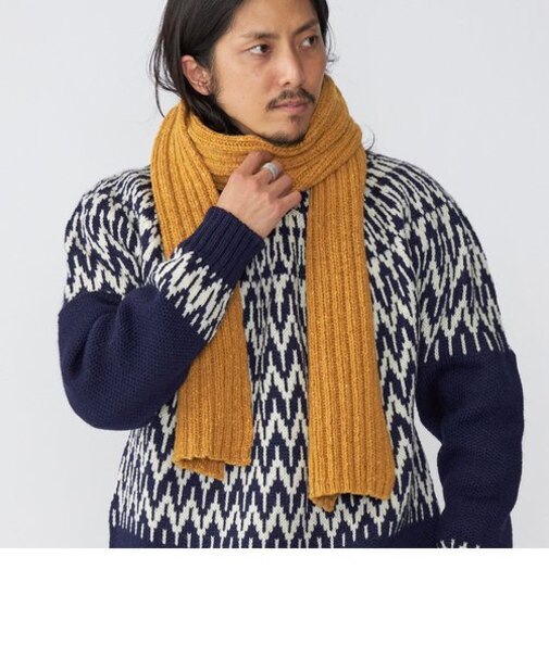 【Begin11月号 BB10 1位】INVERALLAN: DONEGAL ドネガル リブ マフラー