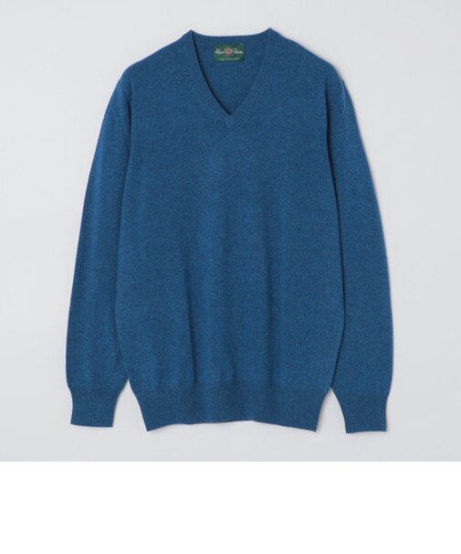 ALAN PAINE: 12ゲージ カシミヤ Vネックニット