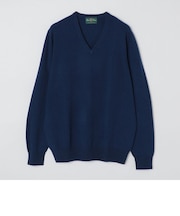 ALAN PAINE: 12ゲージ カシミヤ Vネックニット