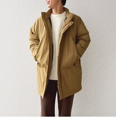 【SHIPS any別注】HINSON: ロング モンスター パフ コート◇