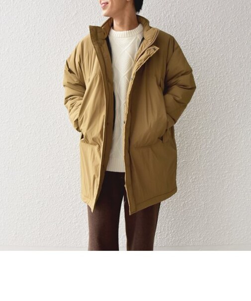 【SHIPS any別注】HINSON: ロング モンスター パフ コート◇