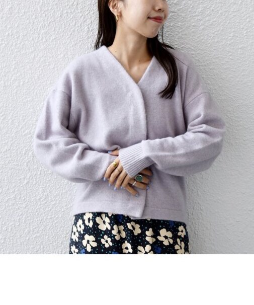 SHIPS any: ファーリー ニット コクーン カーディガン