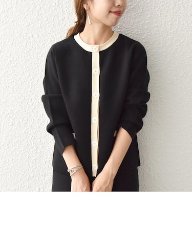 SHIPS any: ポイントカラー ニット カーディガン ジャケット2