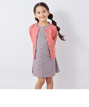 SHIPS any: クルーネック ポンチ カーディガン<KIDS>