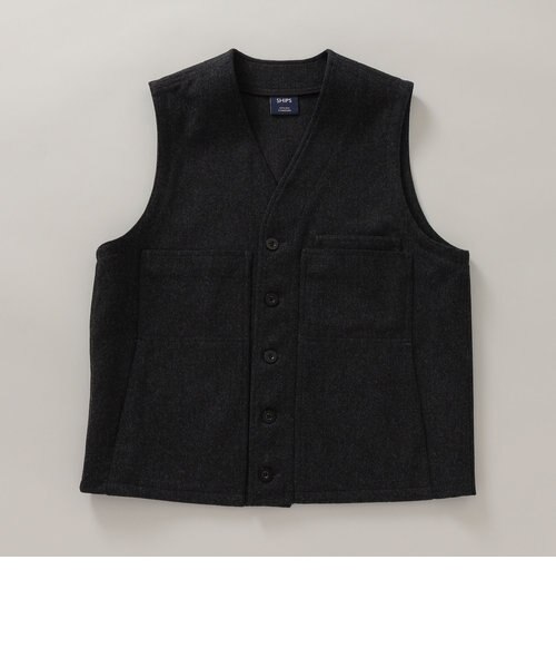 SHIPS STANDARD: ウール/カシミヤ オーバーベスト｜シップスの通販