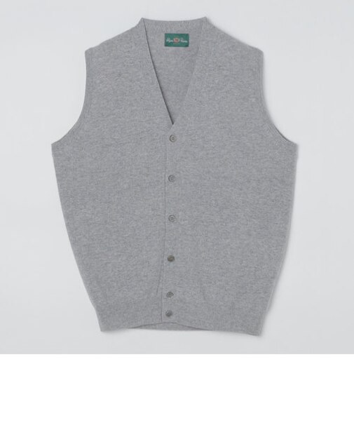 ALANPAINE:ジーロングウール 12ゲージ ニット ベスト