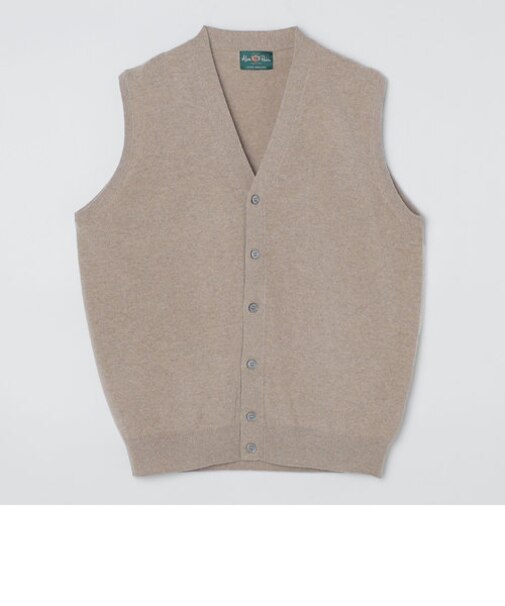 ALANPAINE:ジーロングウール 12ゲージ ニット ベスト