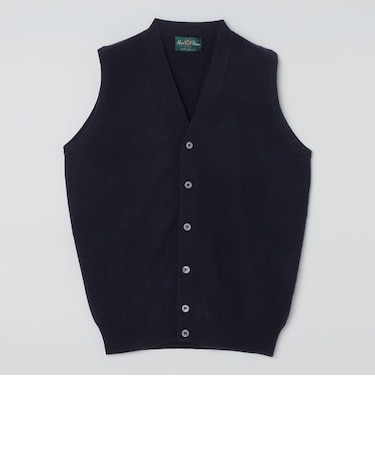 ALANPAINE:ジーロングウール 12ゲージ ニット ベスト