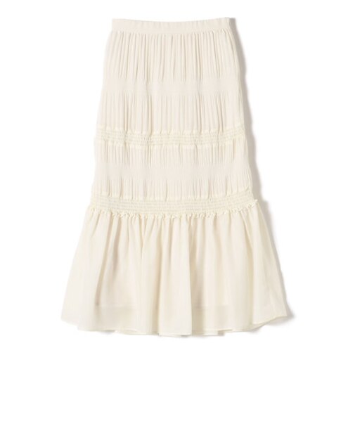 〈手洗い可能〉シャーリングスカート