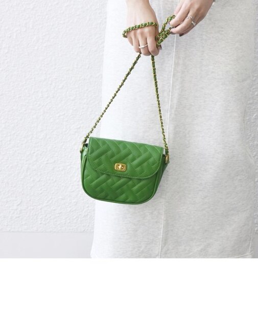 SHIPS any: キルティング チェーン ショルダーバッグ