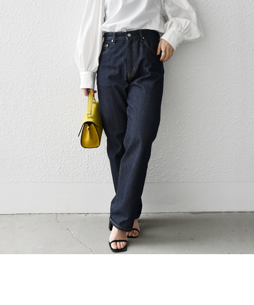 SHIPS any: ハイライズ デニムパンツ［SHIPS any DENIM］