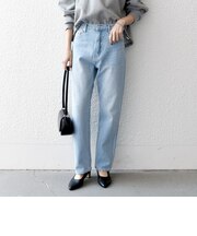 《一部追加予約》SHIPS any: ハイライズ デニムパンツ［SHIPS any DENIM］