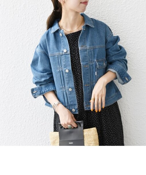 SHIPS any:〈ウォッシャブル〉ショート デニム ジャケット［SHIPS any DENIM］