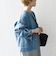 SHIPS any: ノーカラー デニム ブルゾン［SHIPS any DENIM］