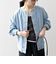 SHIPS any: ノーカラー デニム ブルゾン［SHIPS any DENIM］