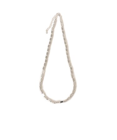 SHIPS any: スクエア メタル ビーズ ネックレス