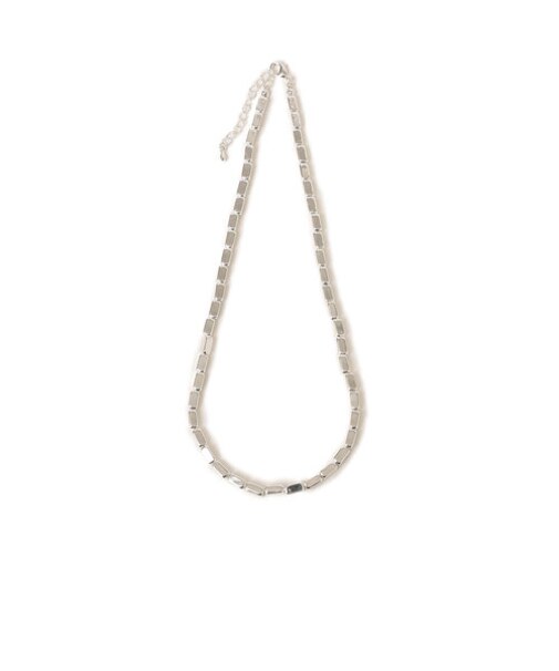 SHIPS any: スクエア メタル ビーズ ネックレス