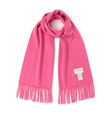 ソリッド カシミヤ ストール 22FW pink