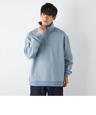 SHIPS any: ハーフジップ スウェット◇