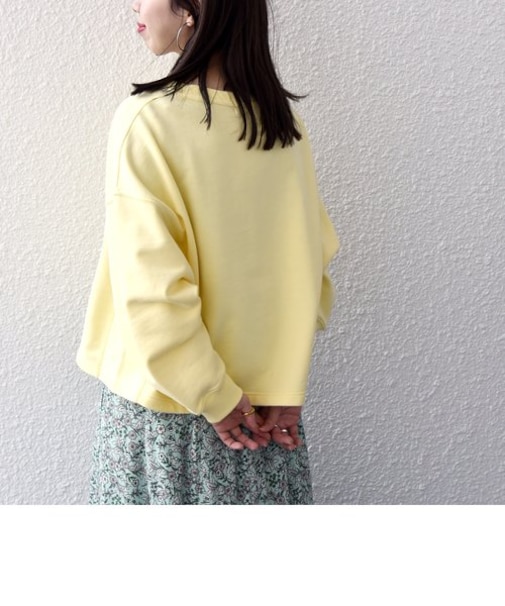 SHIPS any:〈抗菌防臭〉USAコットン 裏毛 ショート プルオーバー