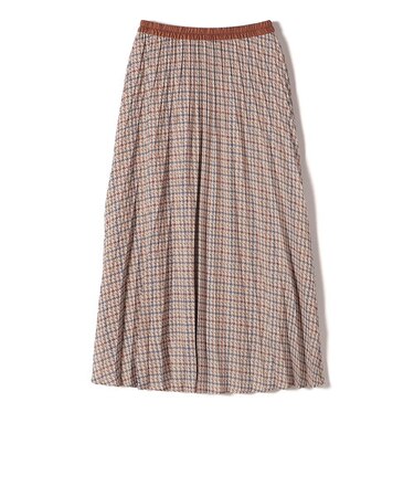 SHIPS Colors:レトロチェックプリーツスカート