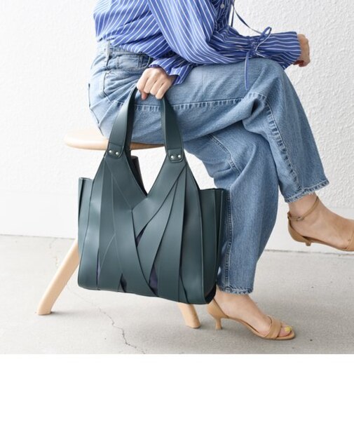 * クロス メッシュ ミディ トート 24SS ◇