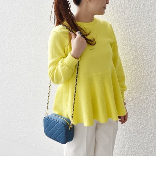 *ローゲージ 裏毛 へム フレア 切替 スウェット ◇