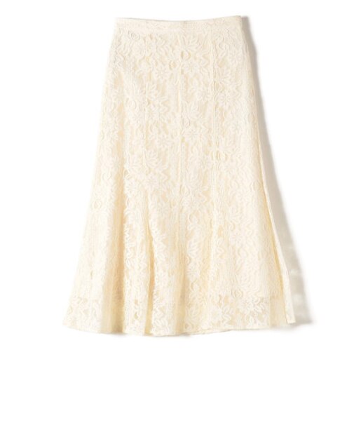 SHIPS Colors:ラッセルレースマーメイドスカート