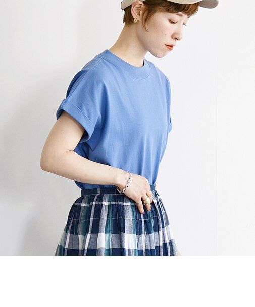 SHIPS any:〈抗菌防臭/洗濯機可能〉USAコットン フレンチスリーブ TEE