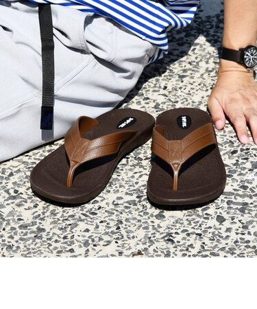 【SHIPS any別注】OKABASHI: Voyager トング ビーチ サンダル◇